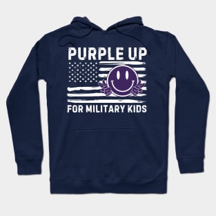 SPREAD PURPLE UP FOR MILITARY KIDS Hoodie